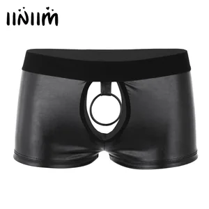 Мужское нижнее белье, нижнее белье с открытыми ягодицами, мягкие мужские трусы с низкой посадкой и металлическим уплотнительным кольцом