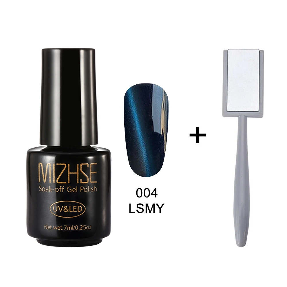 LSMY004 MIZHSE 1 шт. УФ-гель для ногтей набор гель-лаков для ногтей 7 мл кошачий глаз УФ-лак для ногтей Гель-лак с 3D эффектом магнитная палочка - Цвет: LSMY004