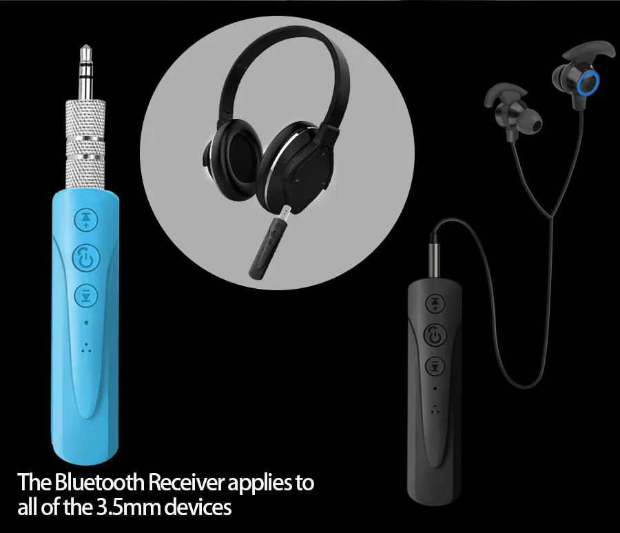 3,5 мм Aux Bluetooth 4,1 аудио приемник автомобильный Громкая связь приемник Bluetooth передатчик музыка Авто Bluetooth беспроводной адаптер