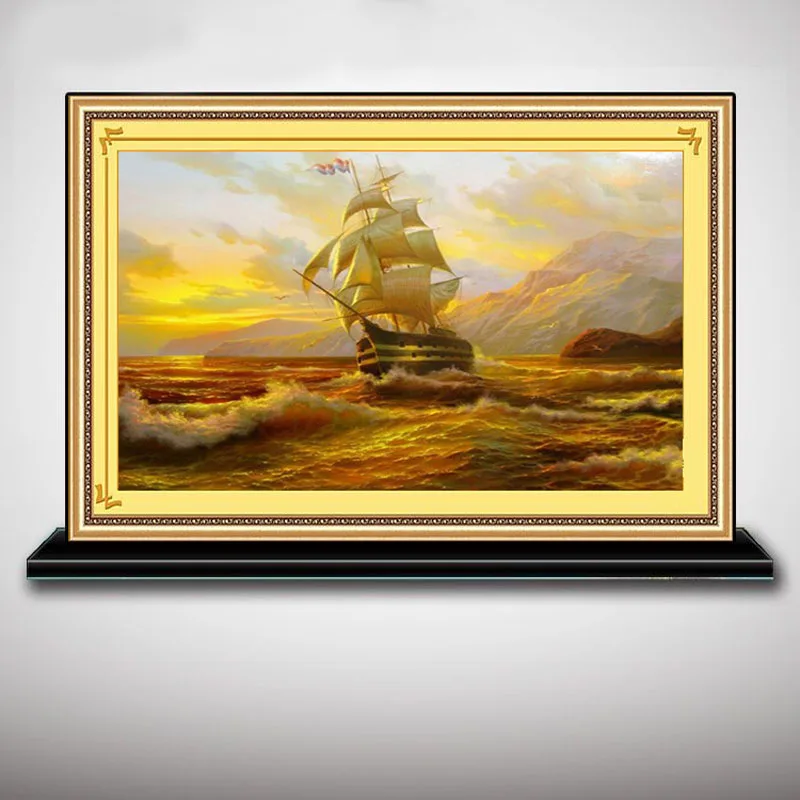 Diamond embroidery The new landscape series sailboat Painting Crafts Gifts Cross stitch Mosaic pattern | Дом и сад