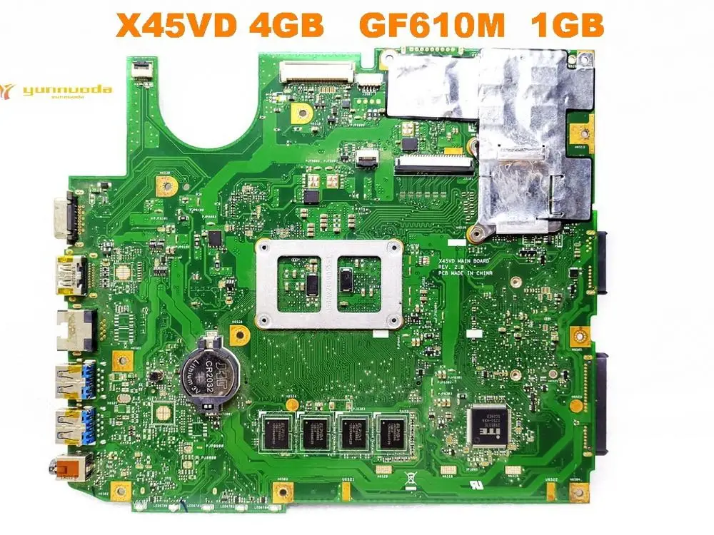 Оригинальная материнская плата для ноутбука ASUS X45VD 4 Гб GF610M 1 ГБ протестирована
