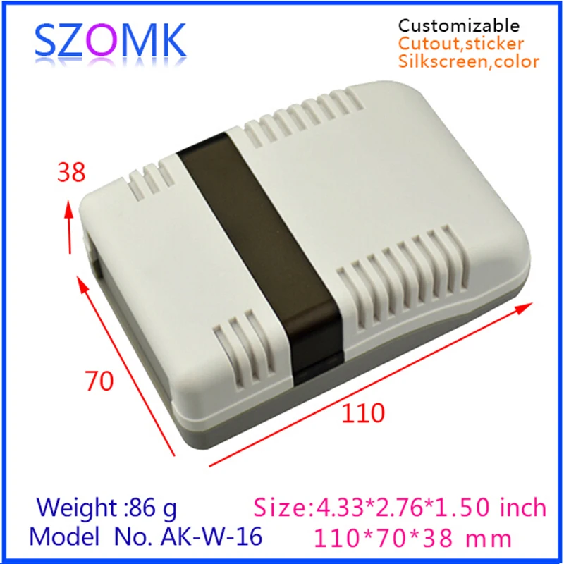 Пластиковый корпус для электроники (10 шт.) 110*70*38 мм|enclosures for electronics|enclosure plasticenclosure