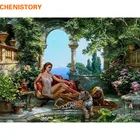 Безрамный Тигр и секс девушки DIY Набор для рисования по номерам Акриловая живопись на холсте Ручная роспись домашний Декор картина