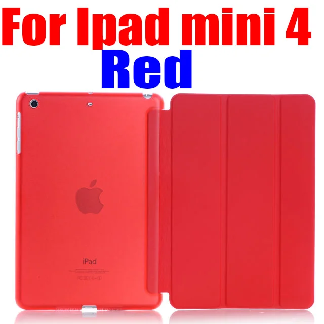 For Mini4 5 Умный чехол для ipad mini 4 5 ультра тонкий из искусственной кожи чехол+ PC полупрозрачный задний Чехол для Apple ipad mini 5 4 3 2 IM401 - Цвет: For Mini4 5