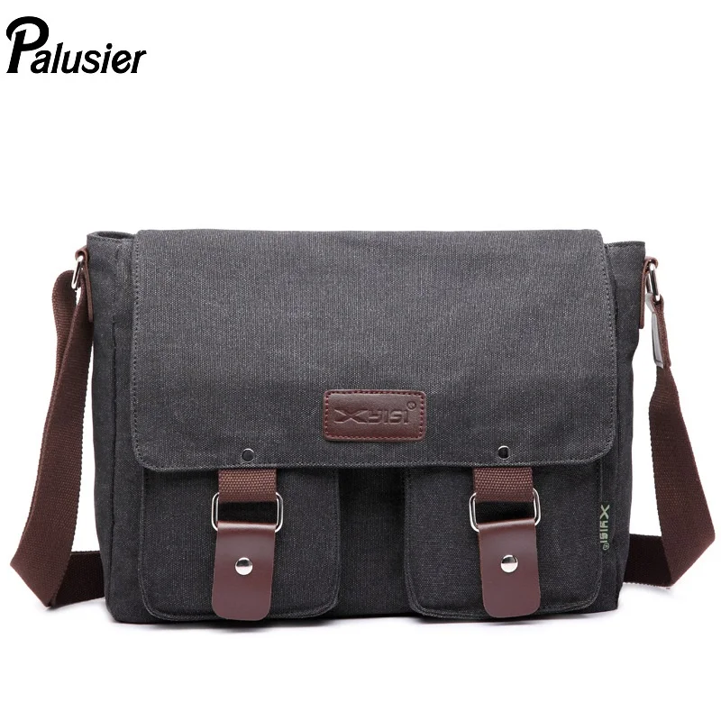 Мужская винтажная Холщовая Сумка через плечо многофункциональная модная