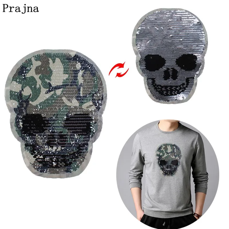 Камуфляжные военные нашивки Prajna меняющие цвет патчи с блестками мотоциклетная