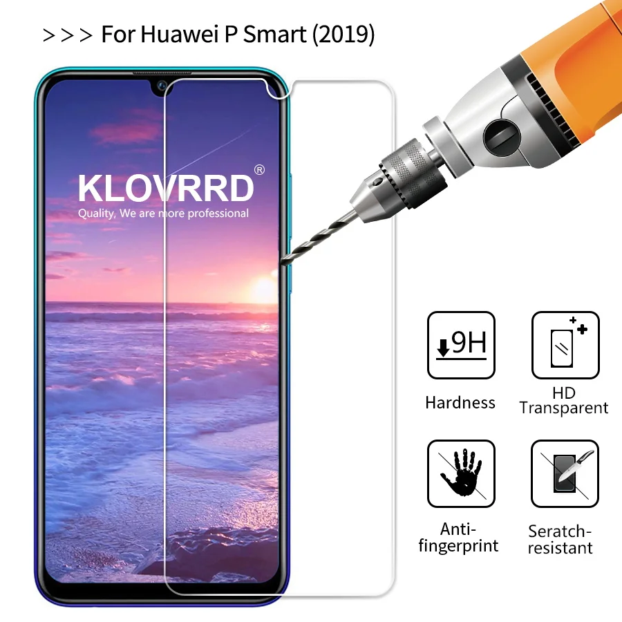 KLOVRRD Tempered Glass For Huawei P Smart 2019 Screen Protector Protective Film Anti-Explosion | Мобильные телефоны и