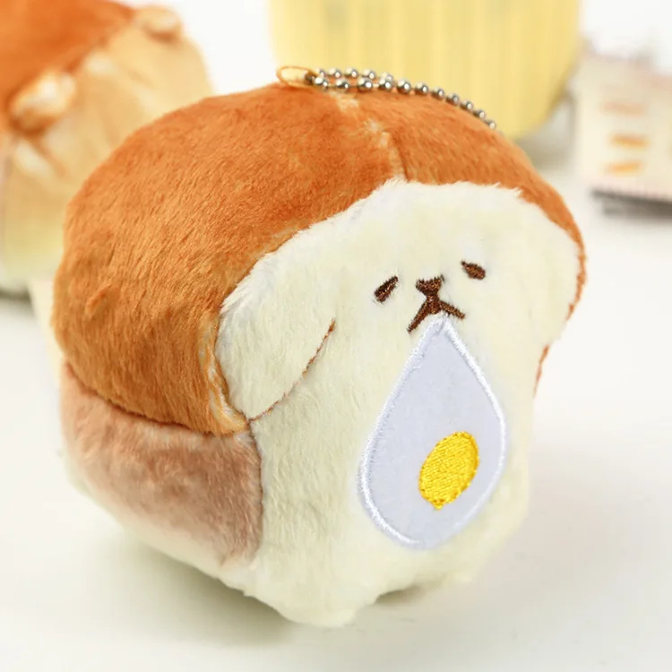 Японская милая собака тостов торт плюшевая кукла маленькая сумка кулон 4 вида