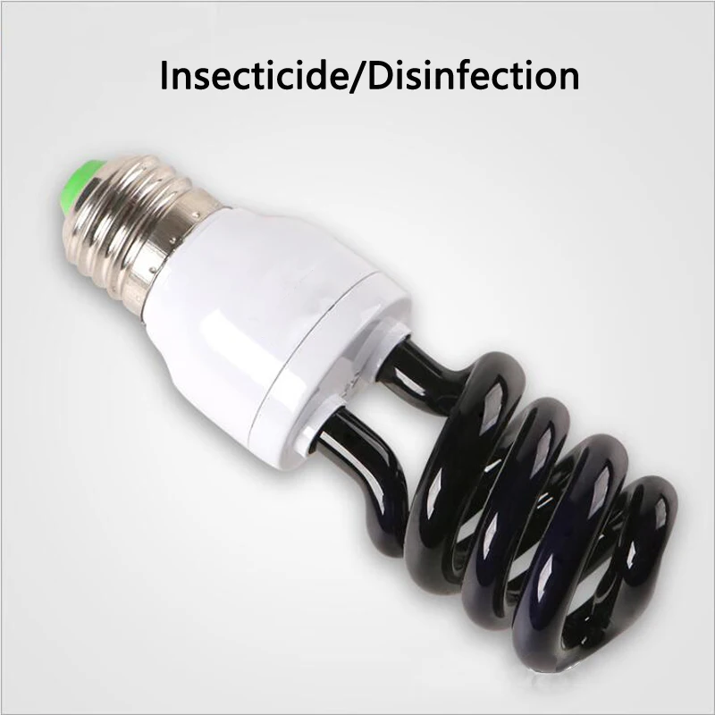 AC 220V E27 5 40W UV светильник лампы УФ ультрафиолетовые люминесцентные CFL лампа