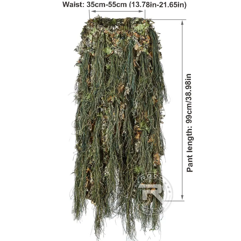 Гибридный Лесной Камуфляж Ghillie охотничий костюм светильник вес камуфляж Ghillig костюм сочетание веревки и ткани 3D дизайн