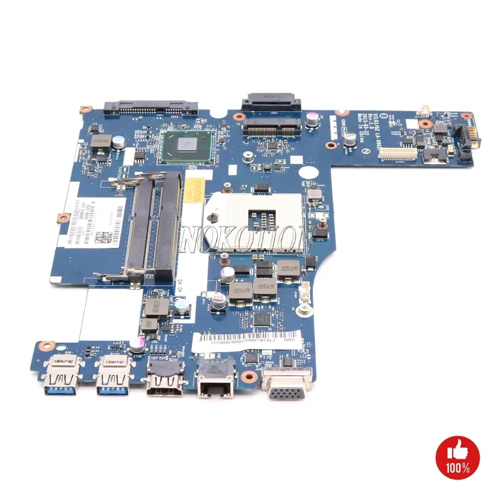 NOKOTION VILG1/G2 LA-9902P для Lenovo G400S материнская плата ноутбука 14 inch90003099 SLJ8E HM76 DDR3