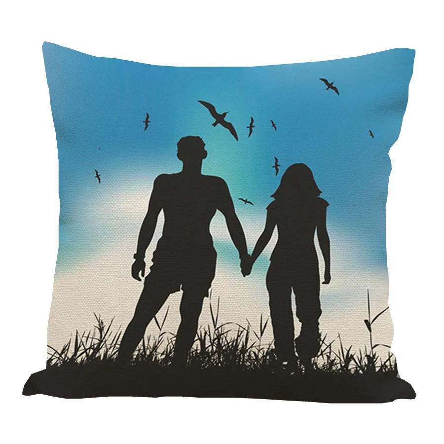 Романтическая Любовная История и любовь наволочка на диванную подушку День