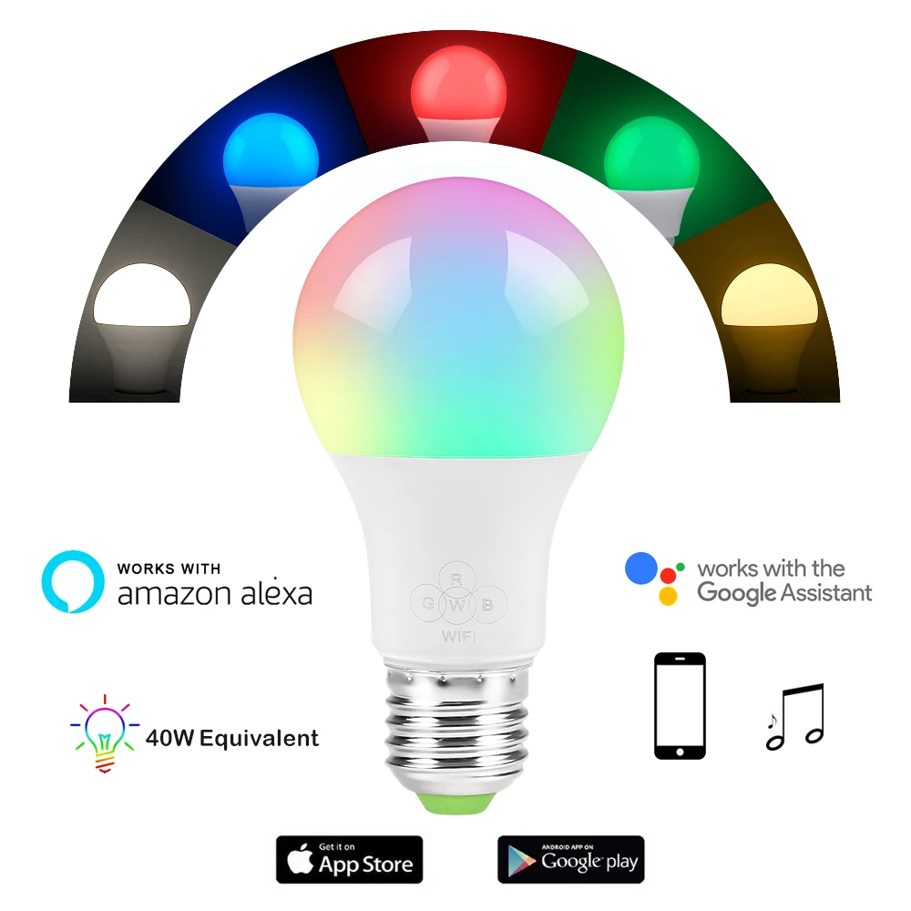 MagicLight Wi-Fi Умный Свет Лампы Затемнения проснуться огни нет концентратор требуется волшебный свет Совместимость с Alexa и Google дома