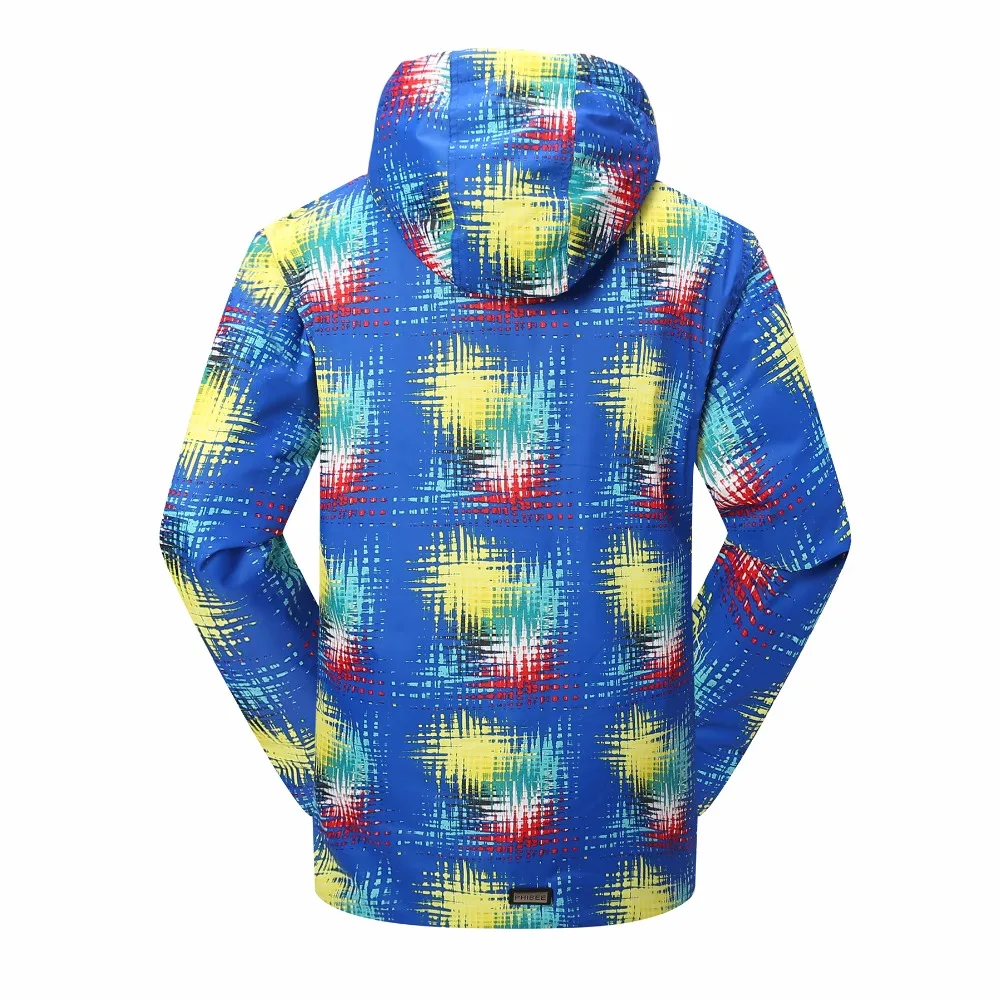 Мужская лыжная куртка с синим принтом Detector зимний лыжный костюм для улицы