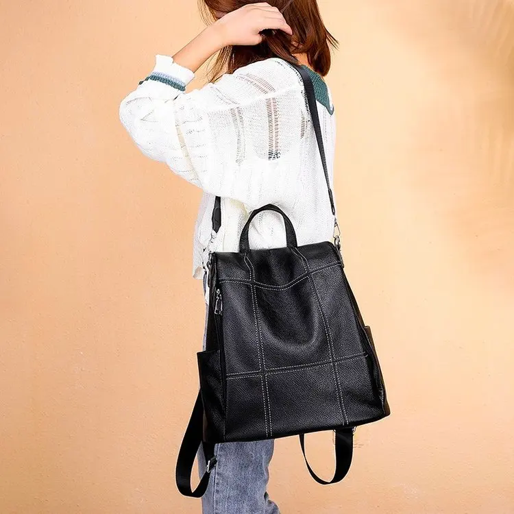 Корейский женский рюкзак из искусственной кожи Новая модная школьная сумка