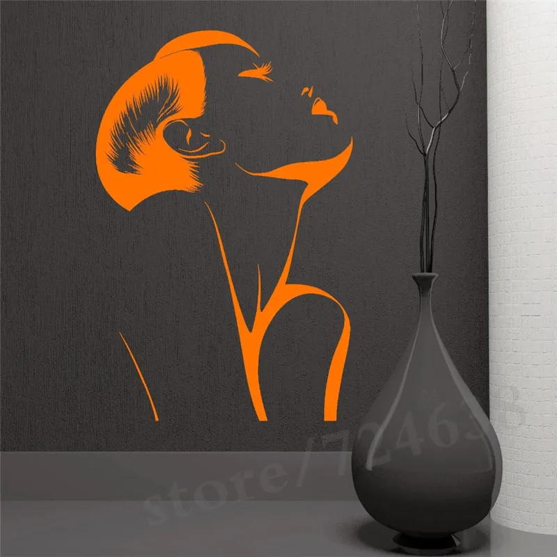 Постер для парикмахерской Горячая сексуальная девушка красота волосы настенные