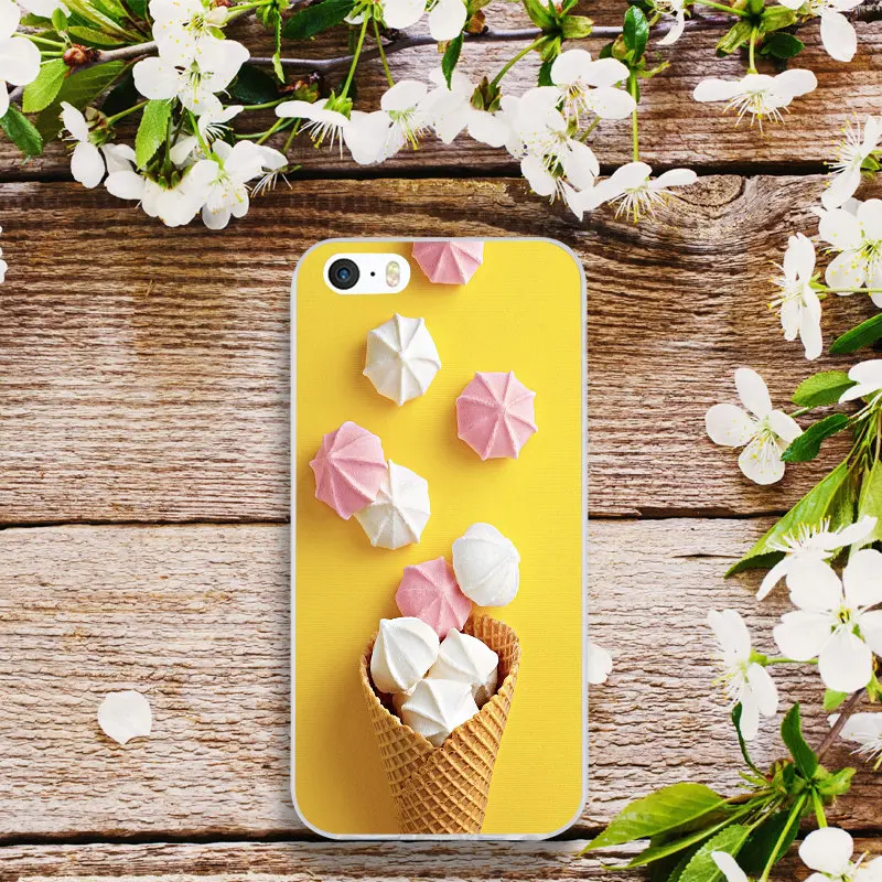 Soft Silicone TPU Mobile Phone Cases for iPhone 4 4s 5 5s 5c SE 6 6s plus 7 7plus 8 8plus X XR XS Max Shell Summer Ice Cream | Мобильные