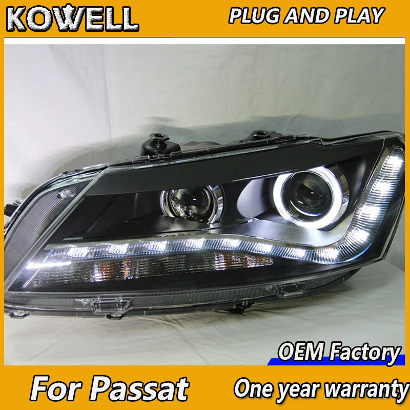 KOWELL автомобильный Стайлинг для VW Passat головной светильник s 2011-2014 светодиодный Q5