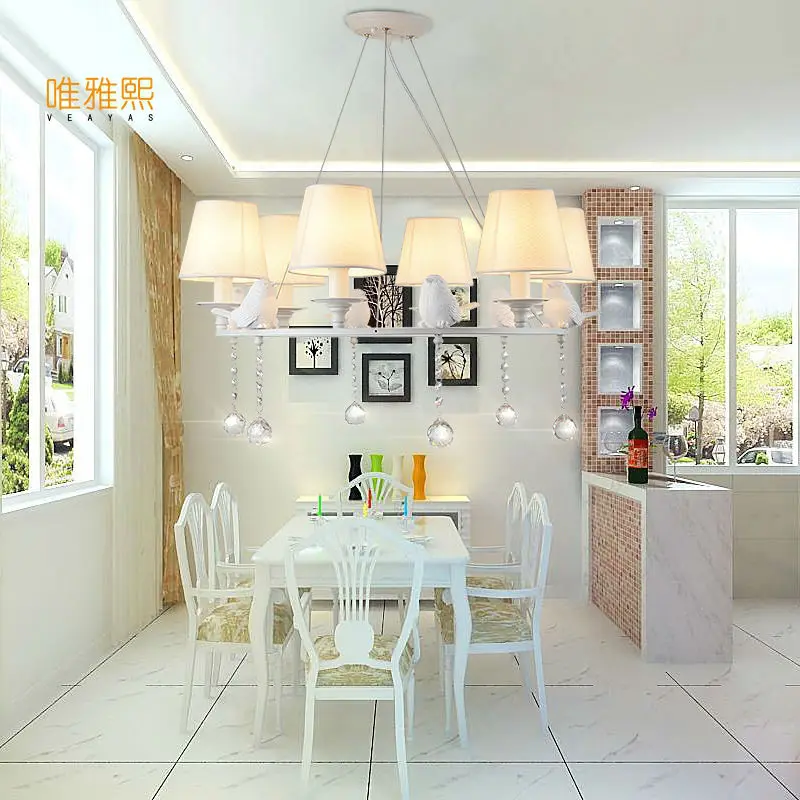 Скандинавские птицы люстра освещение для гостиной зала деко подвесной