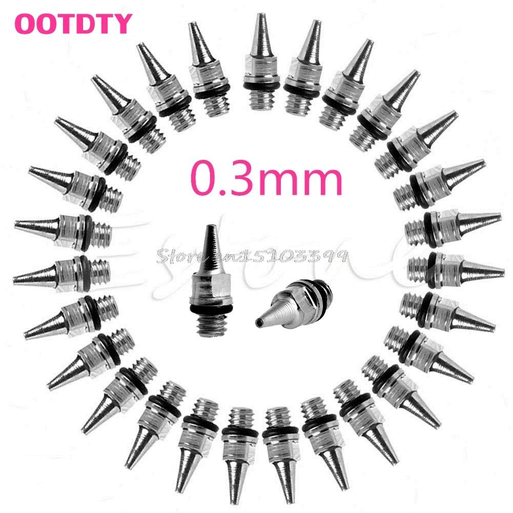Аксессуары для аэрографа 3 шт./лот 0 мм запчасти станка Жидкостная насадка с