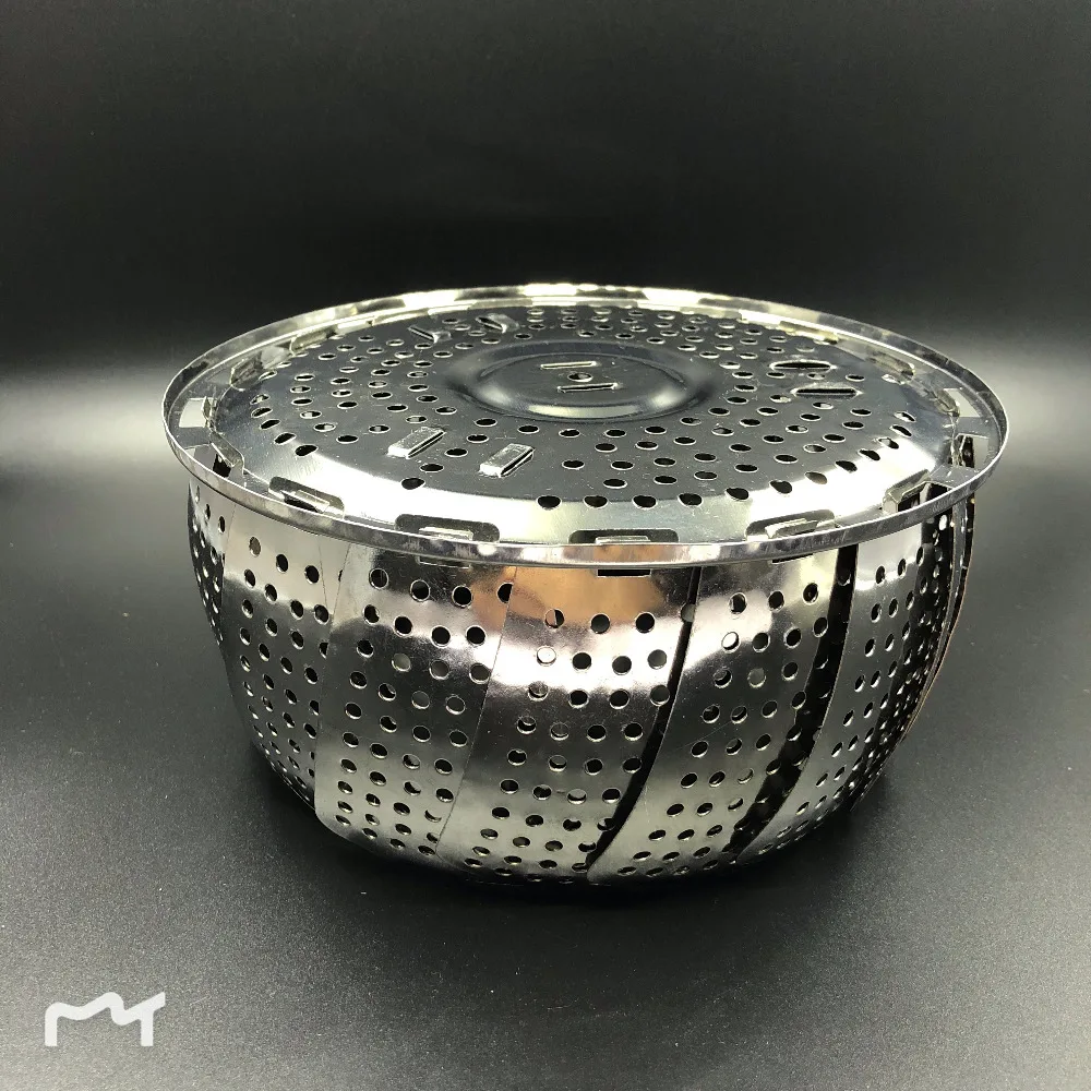 Складная Паровая чаша для овощей и Пароварка фруктов 24/27/30 см из нержавеющей