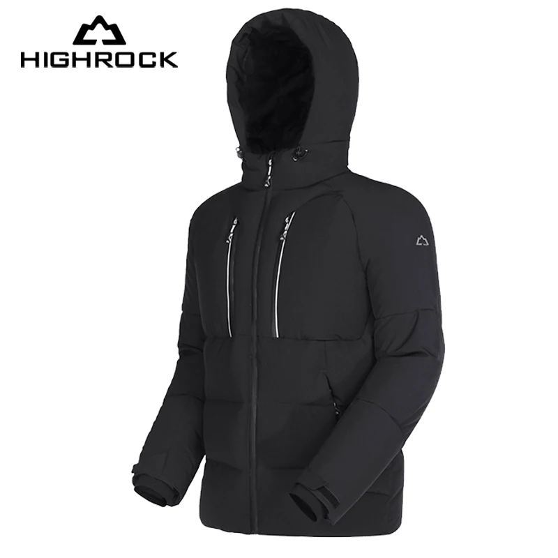 Highrock гусиный пуховик для мужчин зимнее утепленное пальто с подогревом спорта на