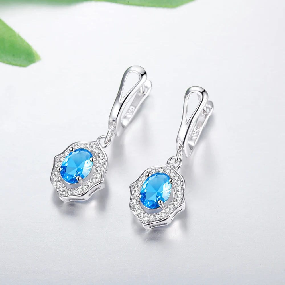 MEGREZEN Cubic Zirconia Wedding Jewelry Sets Green Stone Earrings And Necklace Costume Jewelery Conjunto Azul Joyeria Y-5 | Украшения и