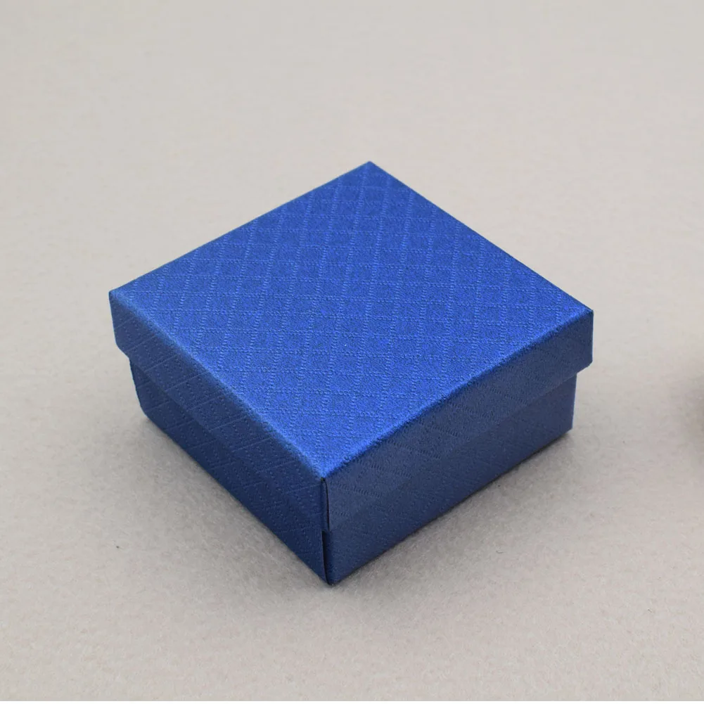 7.5x7.5 Royal blue 8x5x2,5/7,5x7,5x3,5 см картонная пена квадратная упаковка подарочная коробка для кольцо ожерелье браслет серьги ювелирные изделия вечерние поставки - Цвет: 7.5x7.5 Royal blue