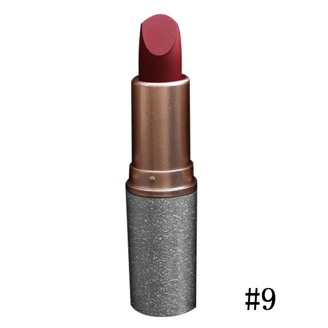 Цвет губ долговременная губная помада 1 винтажный цвет блеск для Макияж 12 женский