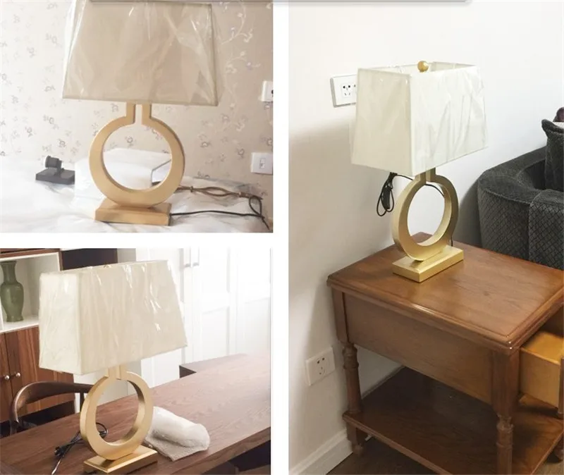 Американская настольная лампа современный роскошный светильник для спальни