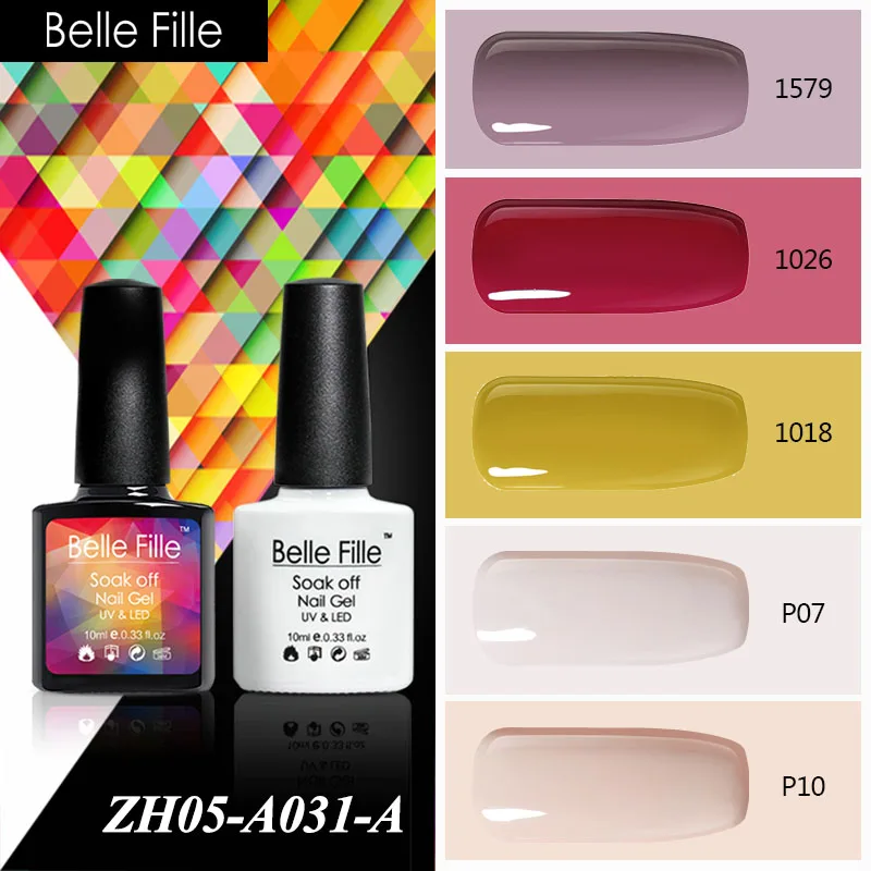 Belle Fille 10 мл телесный коричневый красный оранжевый белый цвет бежевый лак