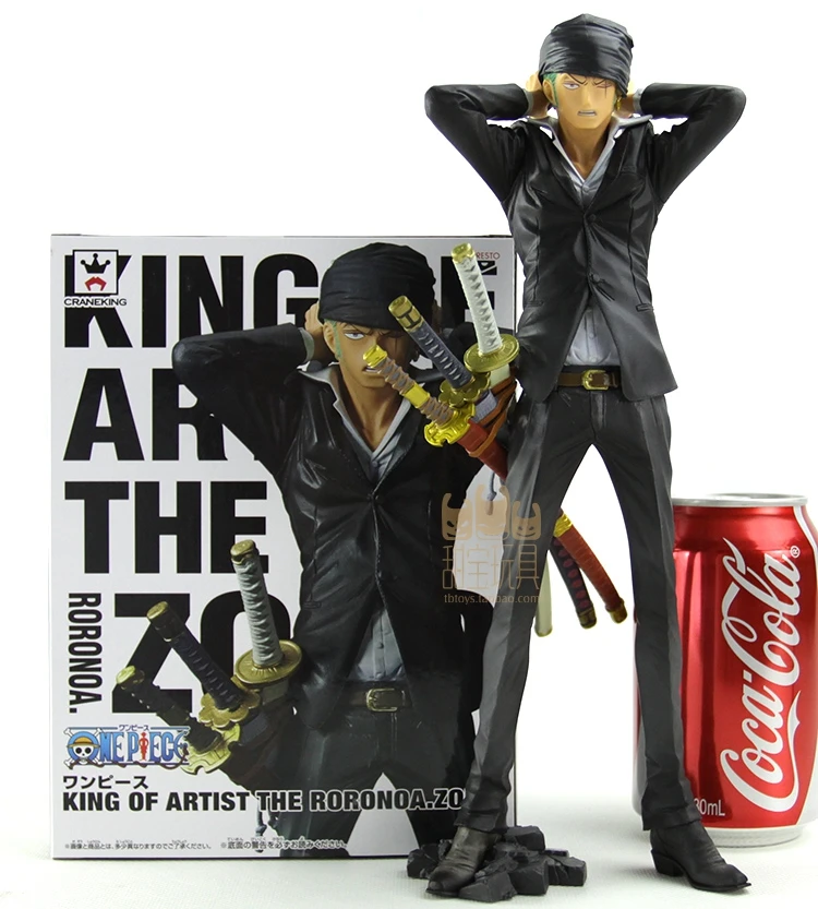 

Hot Straw Hat Pirates Group King Of Art Roronoa Zoro Eiichiro Oda Comic Anime One Piece 26cm Figure
