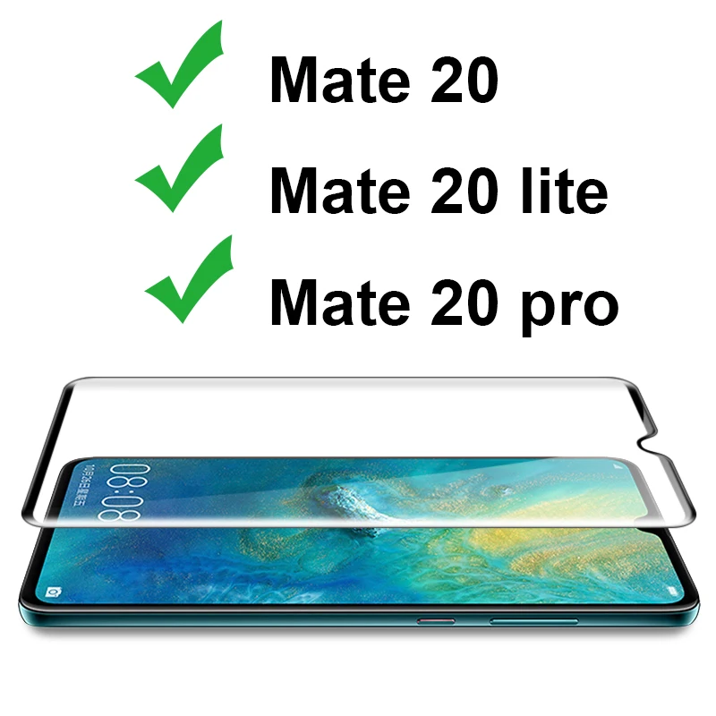 3D Закаленное стекло для Huawei Mate 20 Pro Lite на защитное стекло экрана Huawey Mate20 20lite 20pro пленку защиты экрана 9H.
