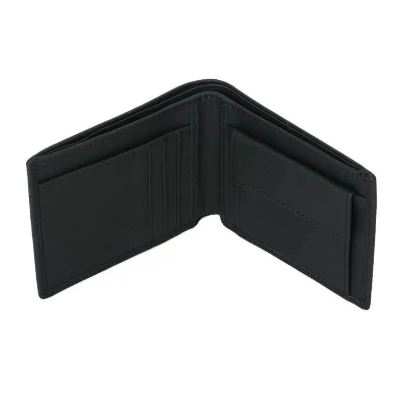 Модная мужская RFID Блокировка кожаный двойной чехол для ID карты держатель Мини Кошелек бумажник короткие деньги монета кошелек сумка Новинка