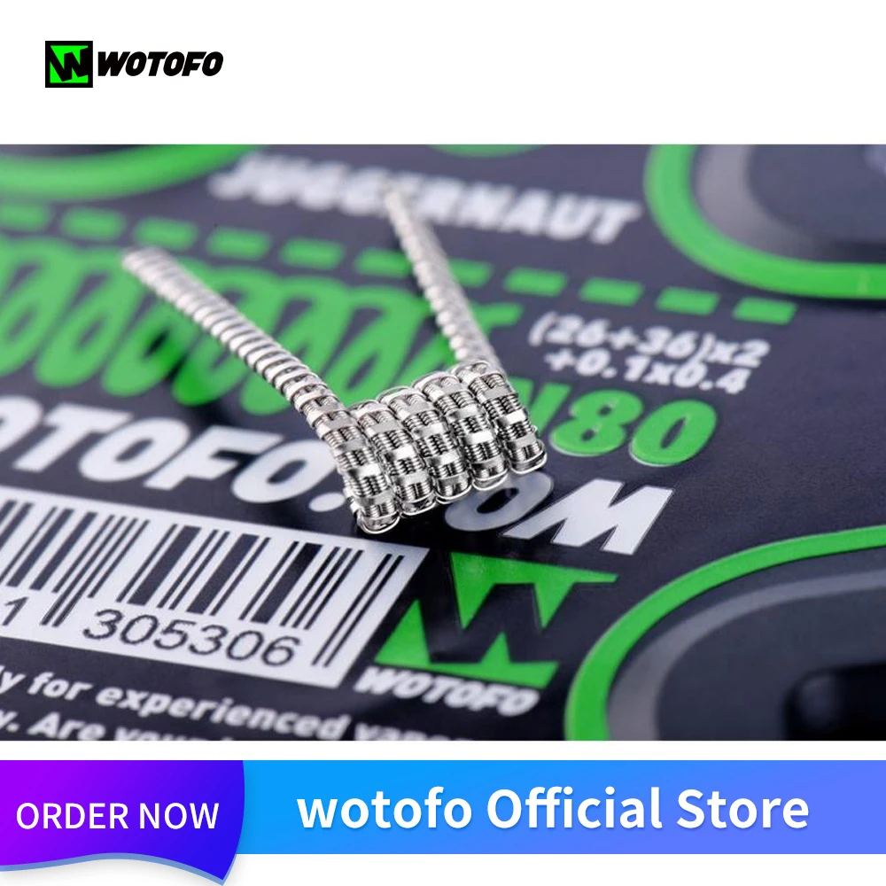 wotofo N80 катушки плавленый Clapton двойной/четырехъядерный Juggernaut Обрамленный штапель Clapton Juggernaut катушка провода Vape аксессуары