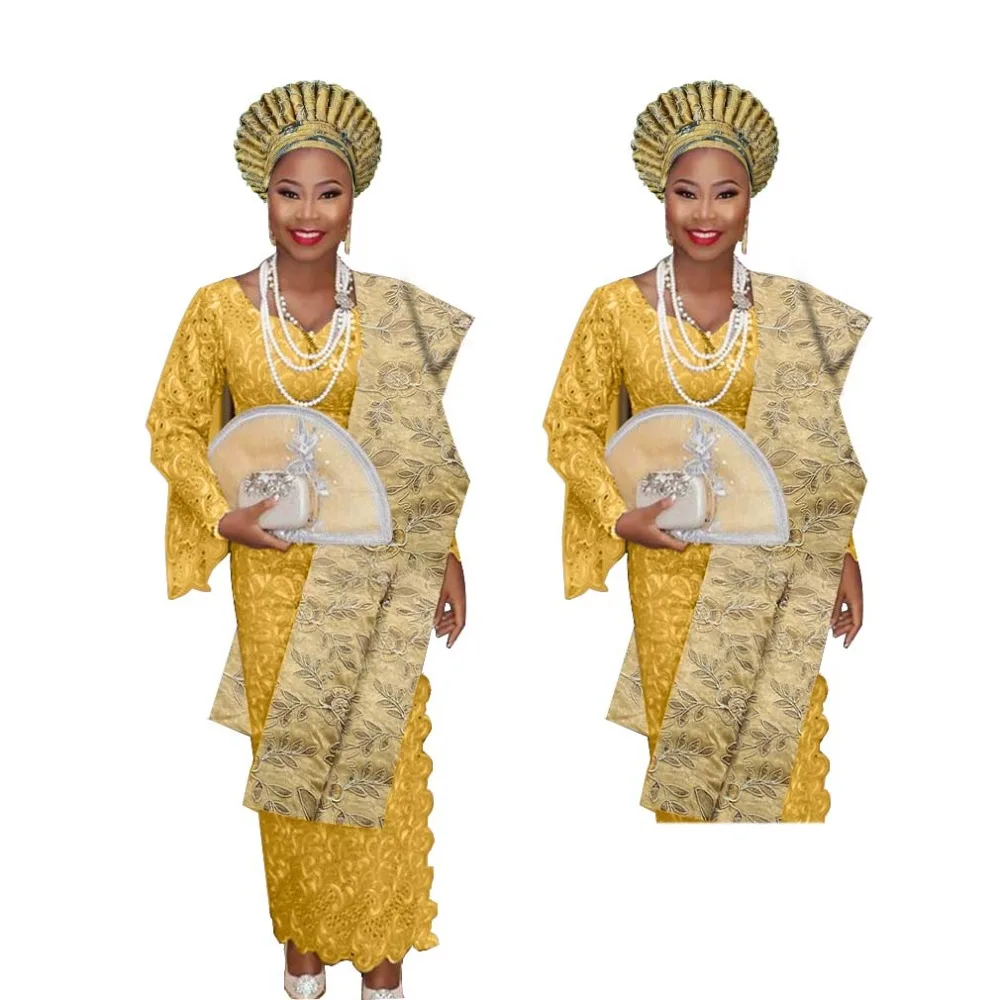 Бесплатная доставка aso oke для Африканской свадьбы Африканский головной убор с
