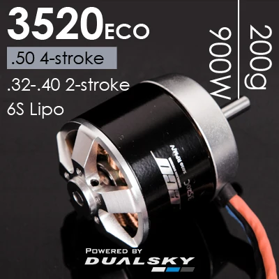 Мотор бесщеточный Dualsky Wing cool ECO 3520C аксессуары для летательного аппарата с