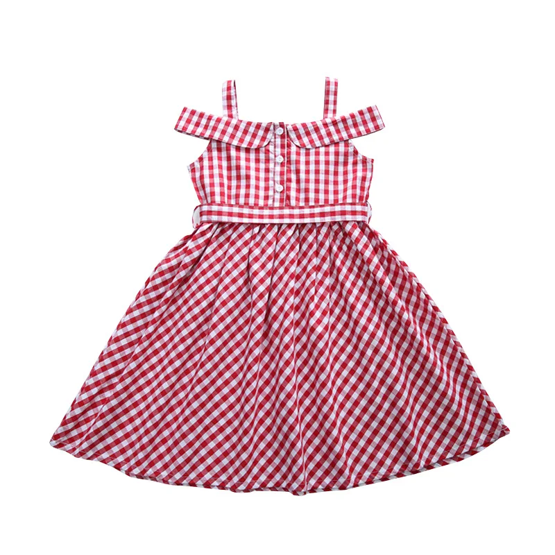 Платье-жилет Летнее с квадратным вырезом коротким рукавом и | Детская одежда