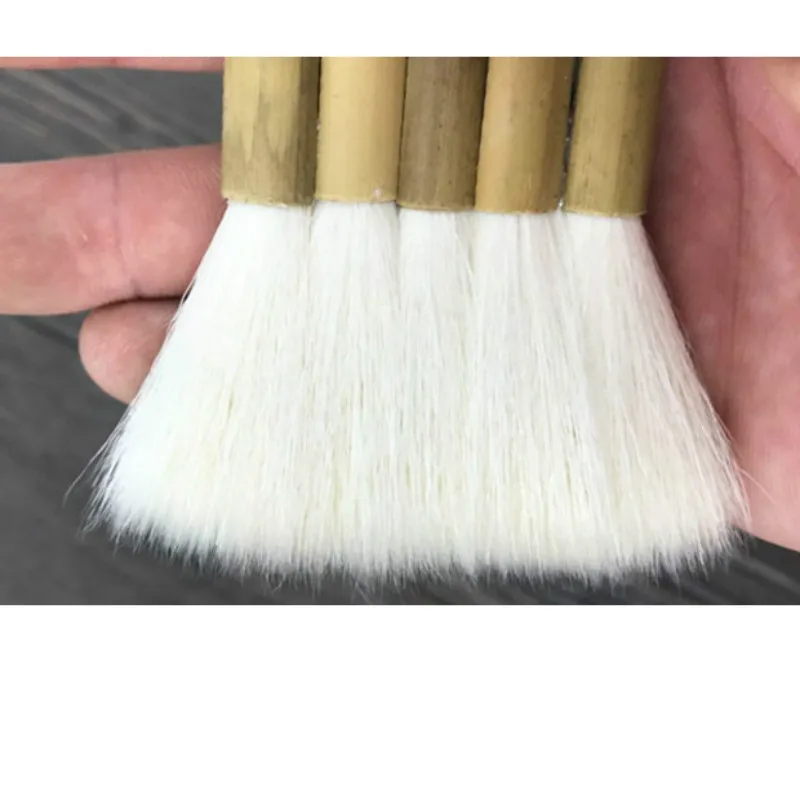 High Quality Wool Paint Brush Wooden Handle Goat Hair Joint Watercolor Acrylic Oil Brushes for Painting Art Supplies | Канцтовары для