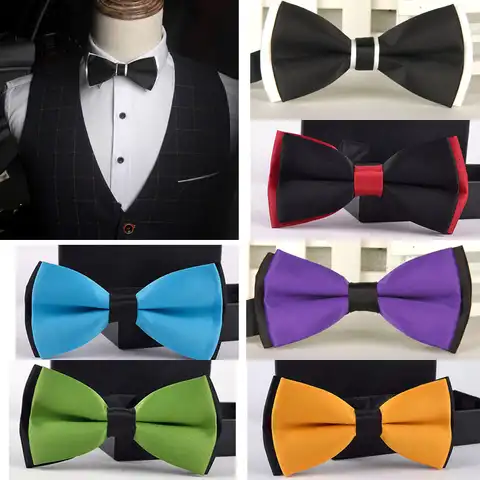 Мужской галстук-бабочка, формальный галстук-бабочка, мужской свадебный галстук-бабочка для делового костюма, белая рубашка в подарок