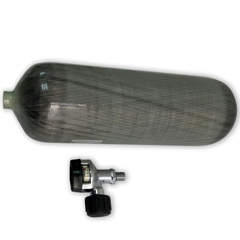AC10921 9L 4500psi Compressed Air Carbon Fiber Cylinder For Paintball Tank Scuba Diving Bottle Pcp Rilfe Drop Shipping Acecare