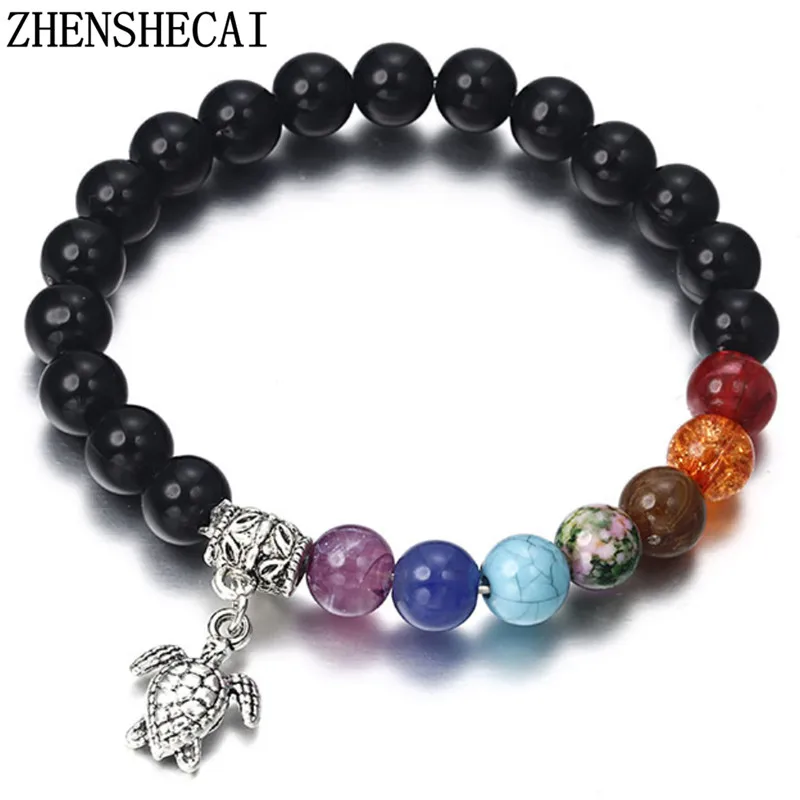 Новый дизайн 1 шт модный стиль браслет с черными бусинами для мужчин ювелирные