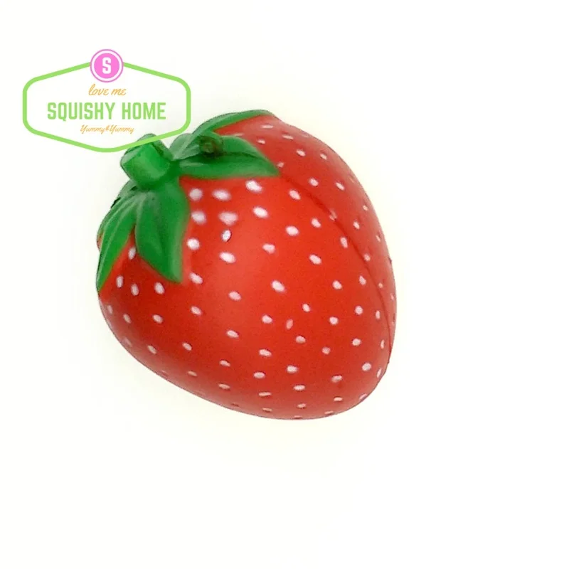 Kuutti мягкие 20 шт. дешевые Fruite мягкие 10 см Средний размер красная клубника мягкие медленно поднимающиеся антистрессовые игрушки телефонные ремни