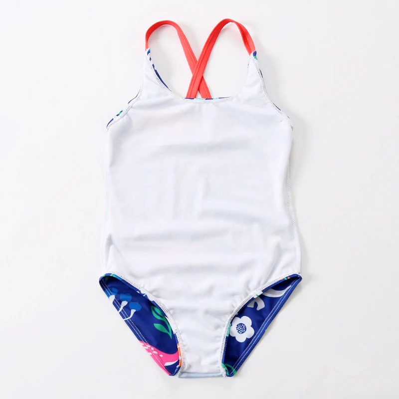 

2019 Print Cartoon One Piece Swimsuit Sleeveless Swimwear Children Girls Bathing Suit Retro Swimsuit Vintage Beach Pool Swimwear