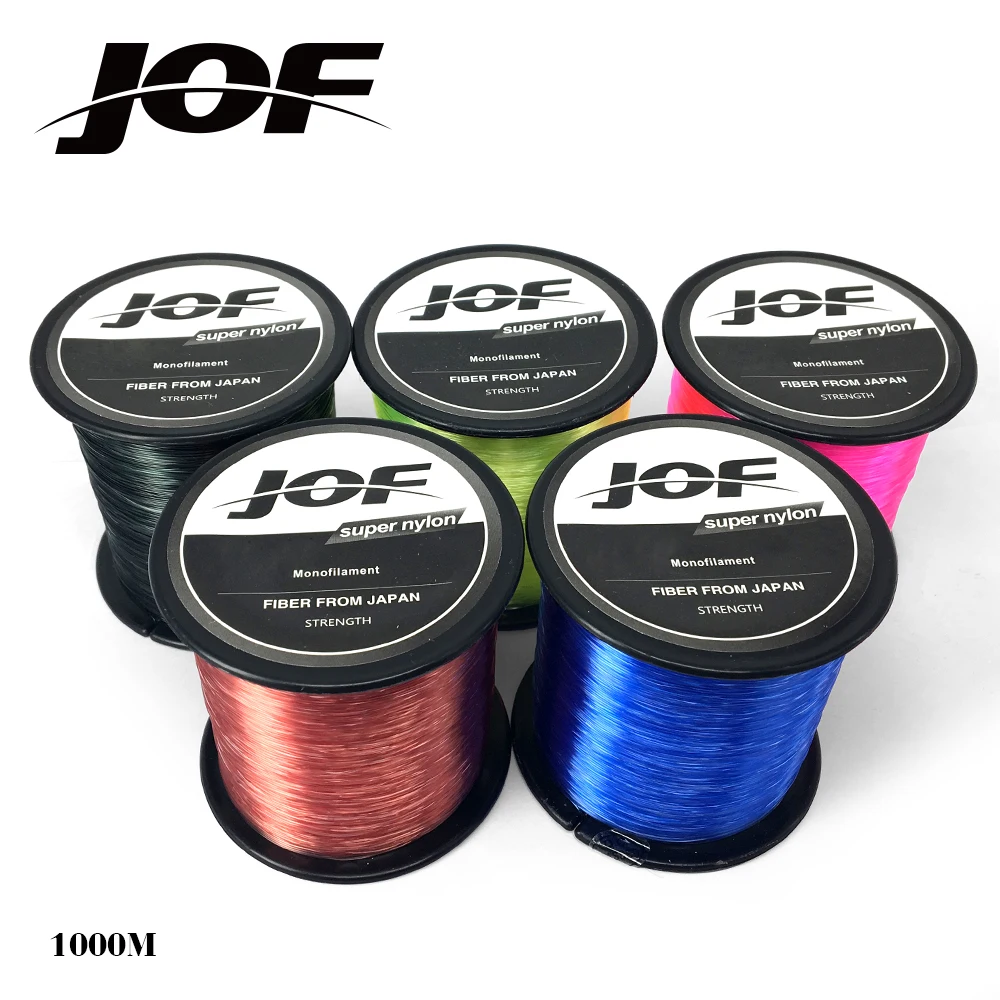 JOF 1000 м нейлоновая леска монофиламент супер сильный японский материал