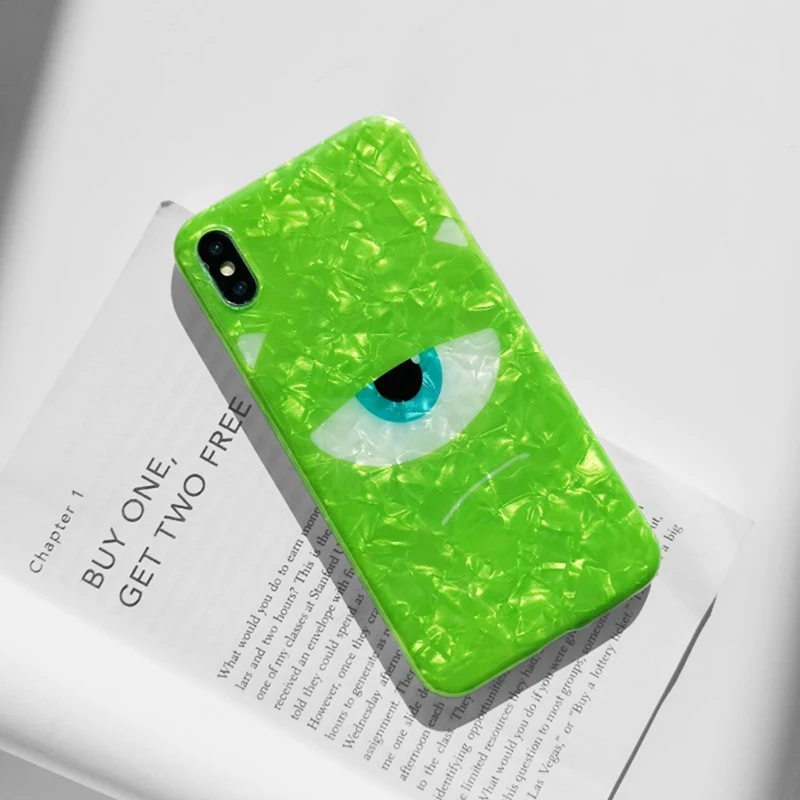 Cartoon Shellfish University phone case for iphone XS Max XR X Soft Cover 6 6s 7 8 Plus |