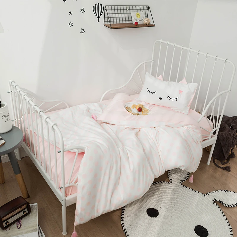 Комплект постельного белья из 3 предметов для малышей 100% хлопок вязаный комплект