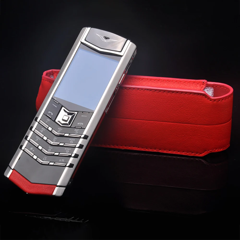 Роскошный чехол-книжка из натуральной кожи в деловом стиле для Vertu Signature S CEO 168, полный защитный чехол для мобильного телефона красного цвета YBSV4