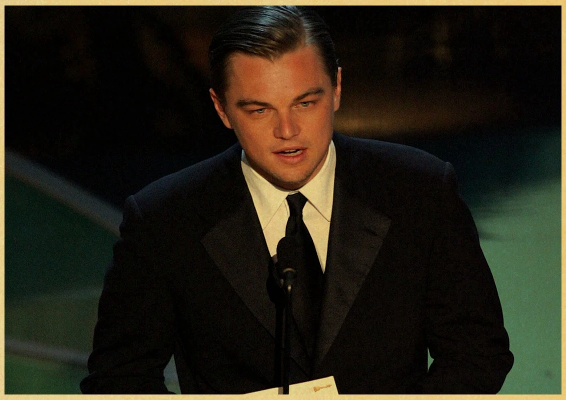 B011 Leonardo DiCaprio плакат из крафт-бумаги ретро постер ВИНТАЖНЫЙ ПЛАКАТ настенный Декор для дома Бар Кафе индивидуальное украшение комнаты - Цвет: B011