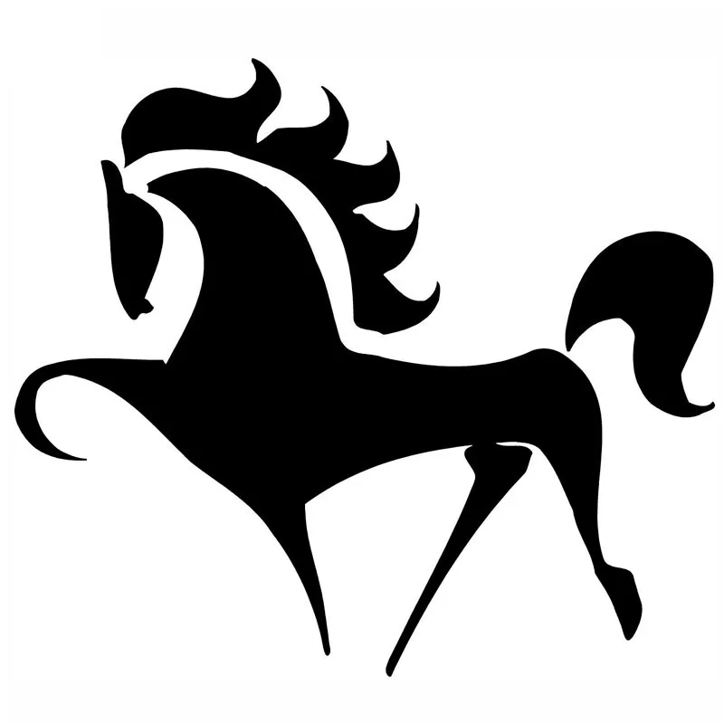 11*9 7 см автомобильные наклейки с лошадью Мультяшные Веселые для автомобиля